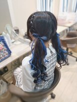 ヘアセットサロン ミント(Hair set salon MINT)&nbsp;編み込み×髪リボンツインテール