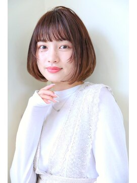 ハピネス クローバー 学園前店(Happiness CLOVER) 大人可愛い　タンバルモリ　透明感カラー　小顔カット