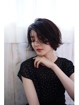 アリーズ シブヤ(ALLYS shibuya)&nbsp;黒髪 小顔ショート 束感ショート ショコラアッシュ モーヴカラー