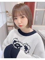 ランド 原宿表参道(LAND)&nbsp;グレージュカラー/ボブウルフ/黒髪カタログ/ココアベージュ/20代