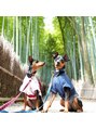 バーバーショップボヤージュ(BARBER SHOP VOYAGE) 愛犬のミニチュアピンシャーのバロン♂とラビ♀です