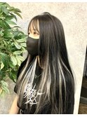 《ゆい》インナーシルバー/シールエクステ/前髪パーマ