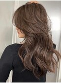 韓国ヘアイメチェンハッシュカット似合わせカットレッドブラウン