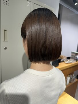 シェル 吉祥寺(shell) グレージュカラー/ボブウルフ/黒髪/ココアベージュ