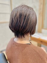 ポルム パプリカ(polum paprika)&nbsp;ナチュラルブラウンショートボブツヤ髪まとまる大人可愛い