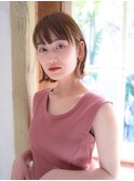 韓国風切っぱなしボブ