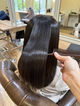 トータルビューティーサロン プリエ(prier) 艶カラー＋髪質改善トリートメント/レイヤーカット/艶髪