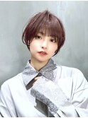 ショート ボブ インナーカラー 韓国風41126