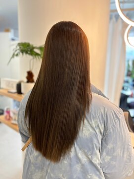 エトワ(ETOWA) 髪質改善カラー/ブラウンベージュ/艶髪/ストレートロング