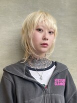 ダブミックス(DaB MIX)&nbsp;ブロンドホワイトブロンドウルフショートウルフボブウルフ