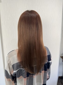 フロレゾンヘアデザインエクステ(floraison hair design exte) オレンジブラウンのヘアカラー