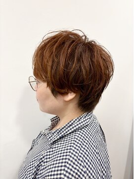 エムタニグチイプセ(M.TANIGUCHI ipse) マッシュ風ショートの無造作パーマ