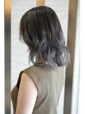 夏の透明感グレージュウェーブ
