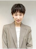 くせ毛風ショート/フレンチガーリー/大人可愛い/ゆるふわ/日吉