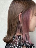 【LAMP HAIR DESIGN 堀田】インナーカラー/パープルピンク