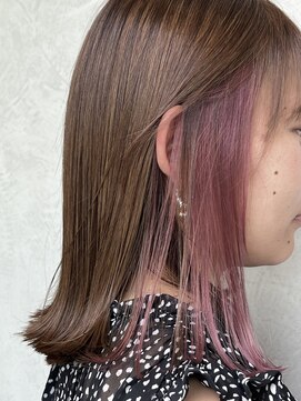ランプヘアーデザイン(LAMP HAIR DESIGN) 【LAMP HAIR DESIGN 堀田】インナーカラー/パープルピンク*