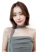 韓国レイヤー顔周りカット透明感カラー髪質改善艶髪シースルー