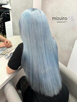 ベレーザ 渋谷(BELEZA) 15959ブリーチ&ダブルカラーブルーカラーラウンドバング