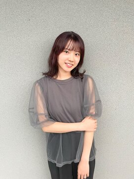 フープヘアールコレ(HOOP.HAIR Lukore) 柔らかボブ×暖色系カラー