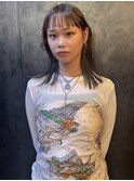 シースルーバング×束間くびれヘア◎
