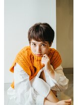 プリマ(PRIMA)&nbsp;チュラルショートパーマ×ハイライト