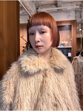 【Mai style】ボブ　オレンジブラウン　