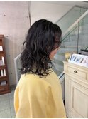 ミディアムゆるふわパーマ