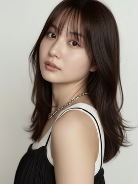 フレイムス ヘアアンドリラックス 南越谷店(Frames hair&relax) ミディアムレイヤー20代30代/暗髪ナチュラルウルフ南越谷