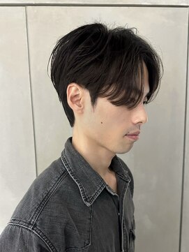 ガーデンタチカワネクスト(garden tachikawa next) 韓国風センターパート大人男子毛流れパーマニュアンスパーマ30代