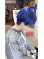 オリビアヘアー(OLIVIA HAIR)&nbsp;ネイビーブルー×マッシュショート