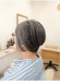 ☆大人女性美髪前下りラウンドグラデーションボブ☆