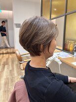 ヘアポケット スタイル店(HAIR POCKET)&nbsp;ふんわり動きのある丸みショートボブ