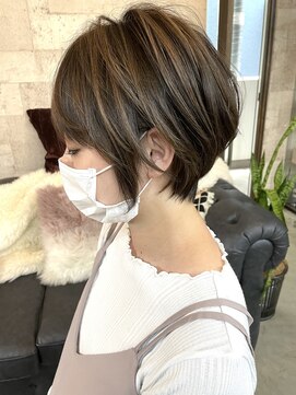 プラグ ヘアーデザイン 大名店(PLUG hair design) ハイライトショート