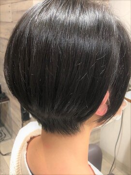 ヘアデザイン アンティエ(Hair Design entier) <髪質改善専門>マロンベージュ/Ａラインボブ/かきあげ[本八幡駅]