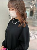 ちらっと見えるインナーカラ/オレンジ◎