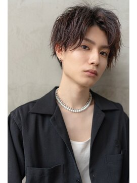 オースティン 登戸向ケ丘遊園(AUSTIN) ツイストパーマ七三オールバックマッシュウルフスリークショート