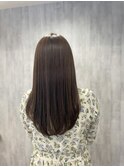 ツヤツヤロング*グレージュカラー