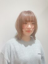 エレノア 梅田店(Eleanor)&nbsp;ピンクベージュ×マッシュウルフ