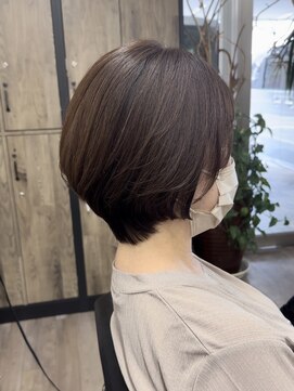 ヴィフ 大船(VIF) ヘアカラーショートボブショコラベージュくびれヘア大人ガーリー