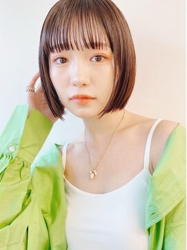 ロシェ 横浜店(loche) オリーブベージュ×レイヤーカットショート×横浜