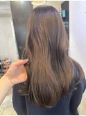 ブリーチなし　ワンカラー　ラベンダーグレージュ【自由が丘】
