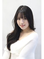 アース コアフュールボーテ ふじみ野店(EARTH coiffure beaute)&nbsp;ナチュラルベージュ_ヨシンモリ_顔周りレイヤー_レイヤーカット