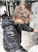 NEXTNEO石井/2ブリーチカラーセンターパートウルフ