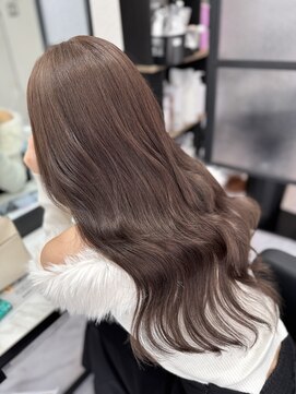 ラムシェール(LamChele) 【lamchele】ミルクティーブラウン×最高級シールエクステ