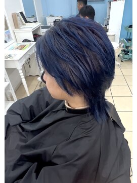 シャルティア(SHALLTIA) ネイビーブルー【山口市美容室】【山口市ハイトーン】