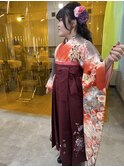着付け/卒業式/袴/ハーフアップ/ヘアセット/入学式/お呼ばれヘア