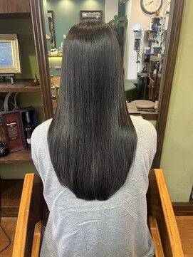 ロータスヘアーデザイン(Lotus Hair Design) 【lotus下枝】ブリーチなし/暗髪カラー/アイスグレージュ