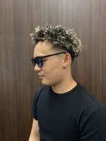ドゥーエン(DoEN) メンズショートツイスパ/裾カラー