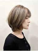 レディースショートバレイヤージュ