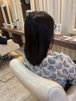 ヘアデザインスペース イチエ(hair design space i chi e)&nbsp;ヘッドスパとツヤカラーで整えるミディアムヘアー